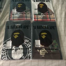 Bape T-shirts size medium 