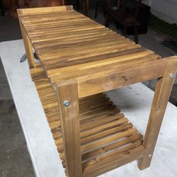 8 Pairs Solid Wood Shoe Rack