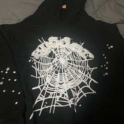 Sp5der Black hoodie