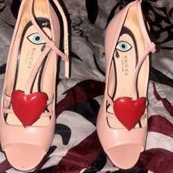Gucci Heels,Pink ,Red,37
