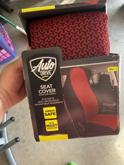 Car Red / Black Seat Cover