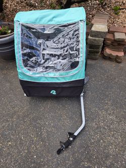 Single or double passenger bike trailer