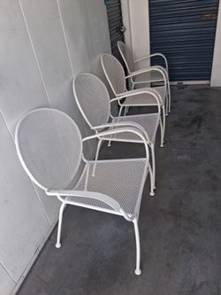 4 chair metal