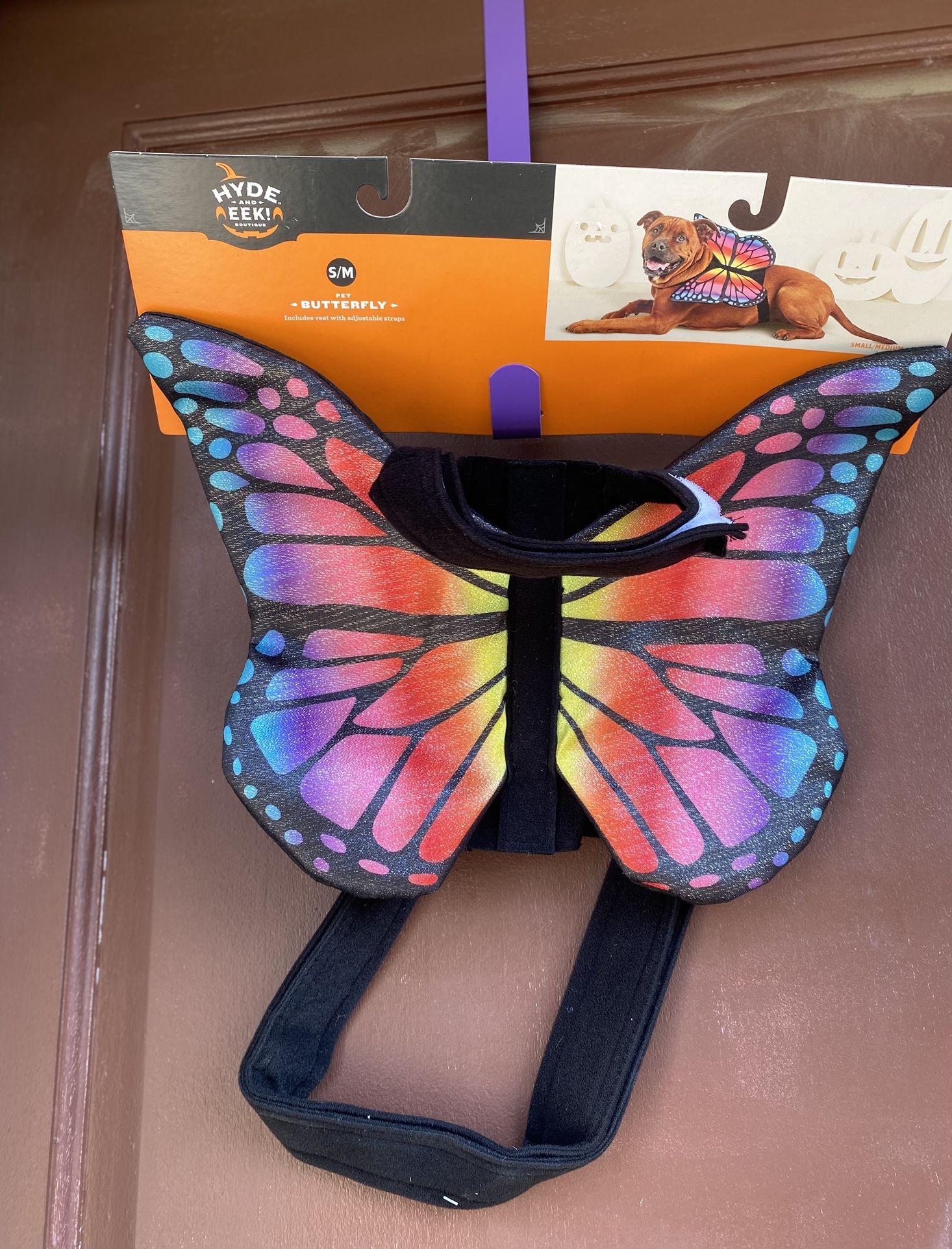 Glow Skeleton Butterfly Dog Cat Costume S/M & L/XL