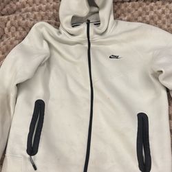 Tan Nike Tech Zip Up Size L