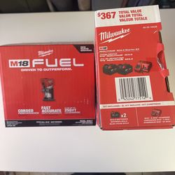 M18 Milwaukee Router W/ Charger and two 5.0 Batteries