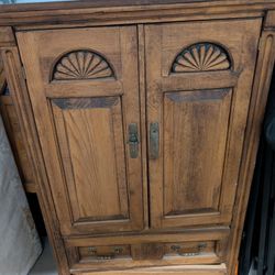 Oak Armoire 