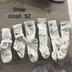 Shoes Size6..$3….Nike Socks$2