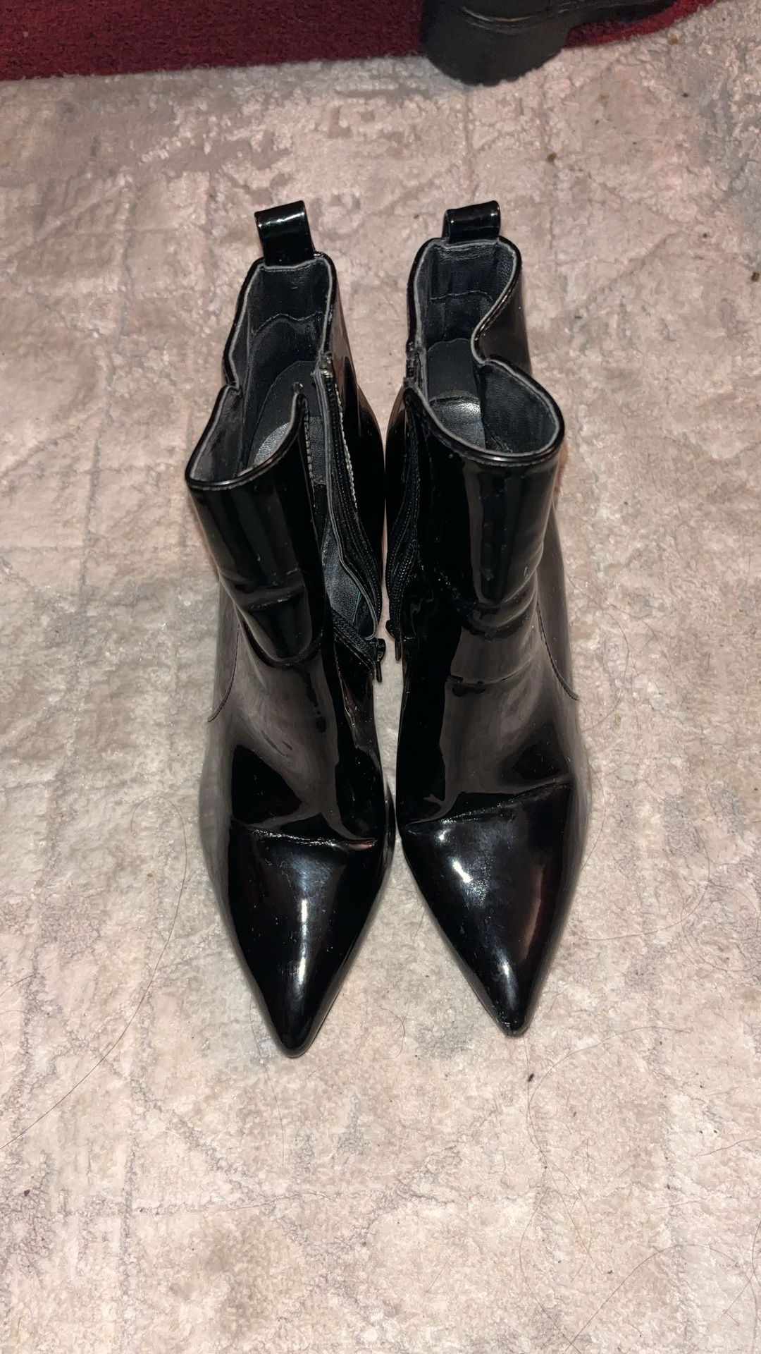 Forever21 Black leather boots women 6.5