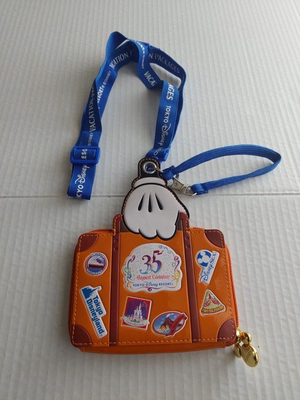 Lanyard and Card Holder -Tokyo Disneyland 35th anniversary small bag