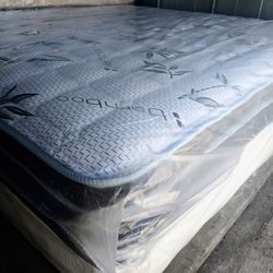 e.king size mattress and box spring bamboo orthopedic pillow top