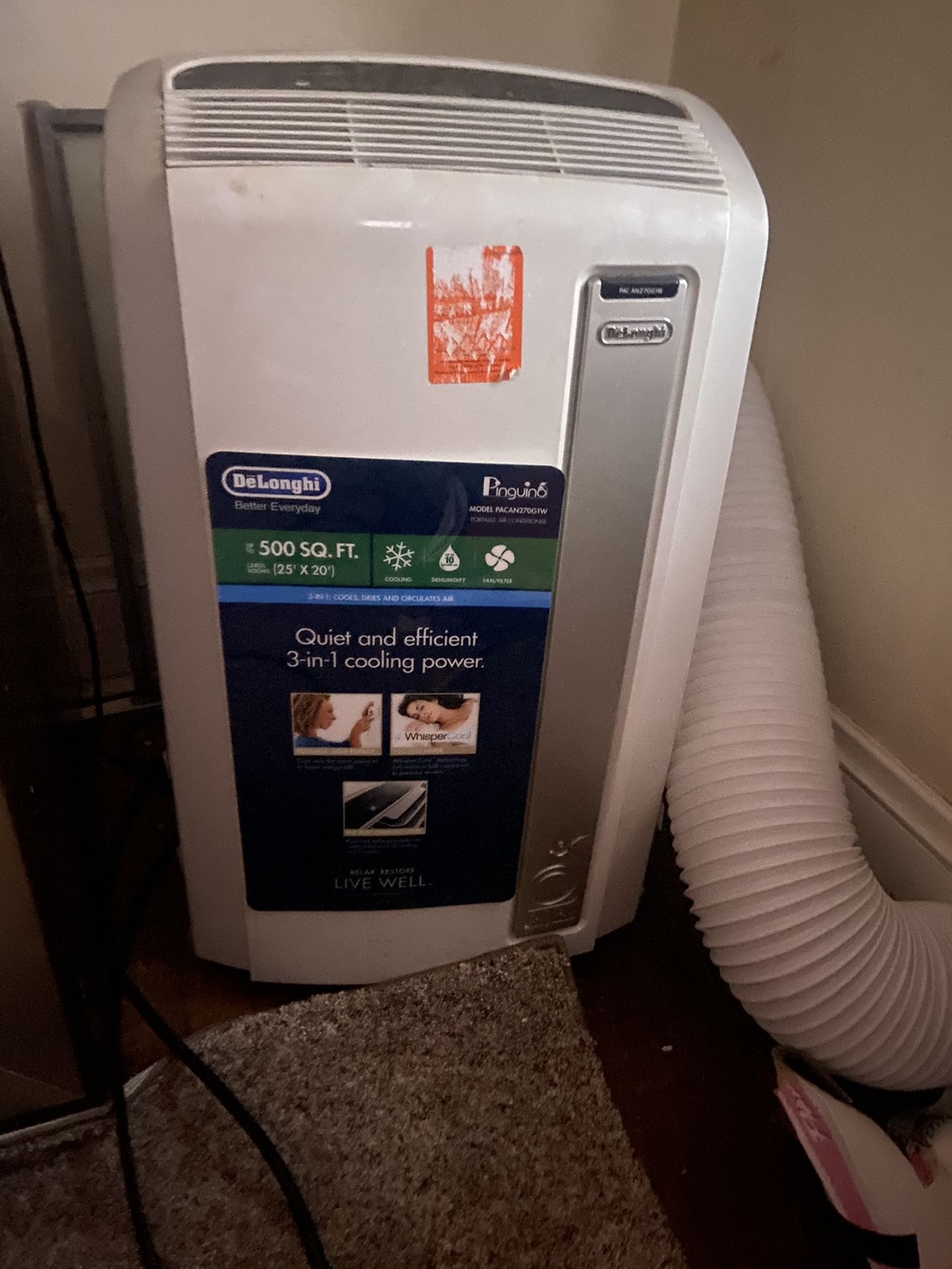 delonghi 3 in 1 portable air conditioner