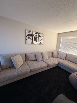 5-Piece Sectional Couch with Ottoman