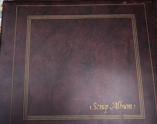 Extra large burgandy scrap book