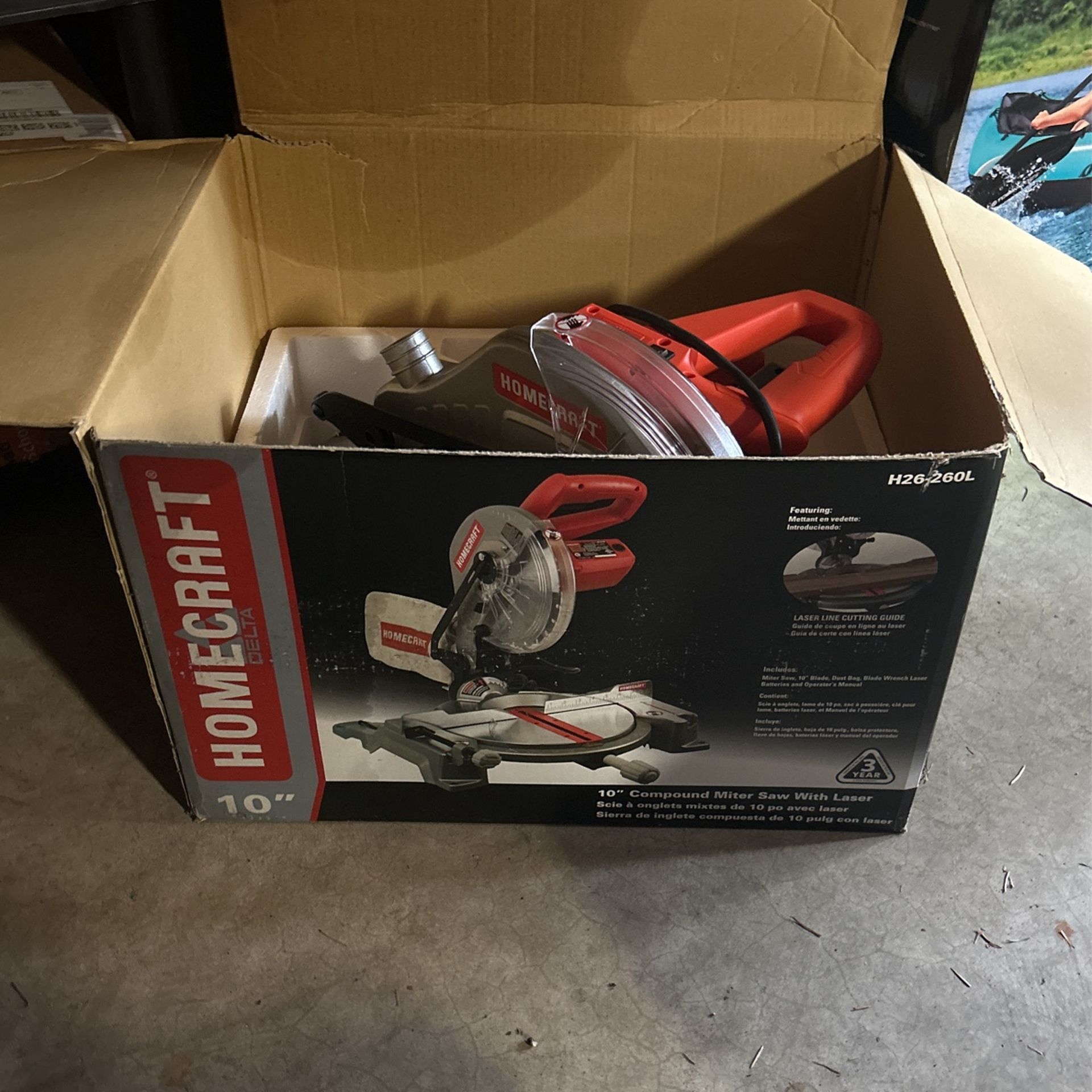 HomeCraft Delta 10” Compound Miter Saw With Laser