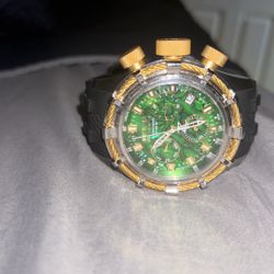 Invicta 26193 Reserve Bolt Chronograph Green Abalone Dial Men's Watch