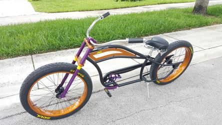 MICARGI SEATTLE FAT TIRE CHOPPER STRETCH BEACH CRUISER BIKE for