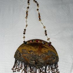 Gorgeous beaded fringe Mary Frances purse