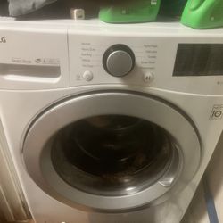 LG Washer And Dryer White Front Loader