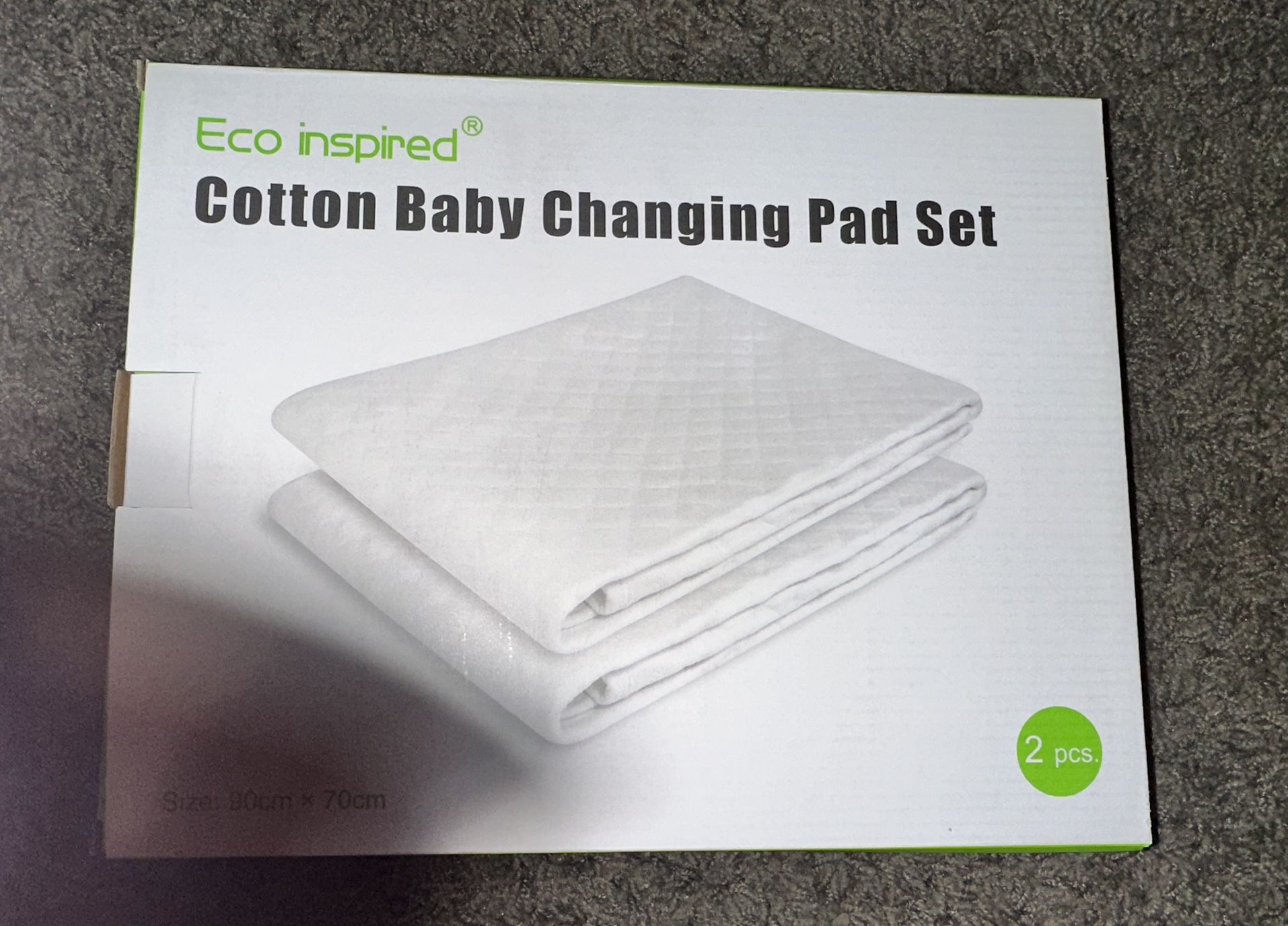 Eco Inspired Cotton Baby Changing Pad Set - NEW in Box