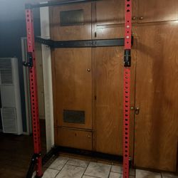 Folding Squat Rack With Pull Up Bar 