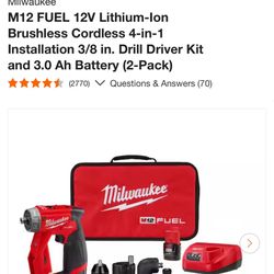 Milwaukee Lithium drill kit 