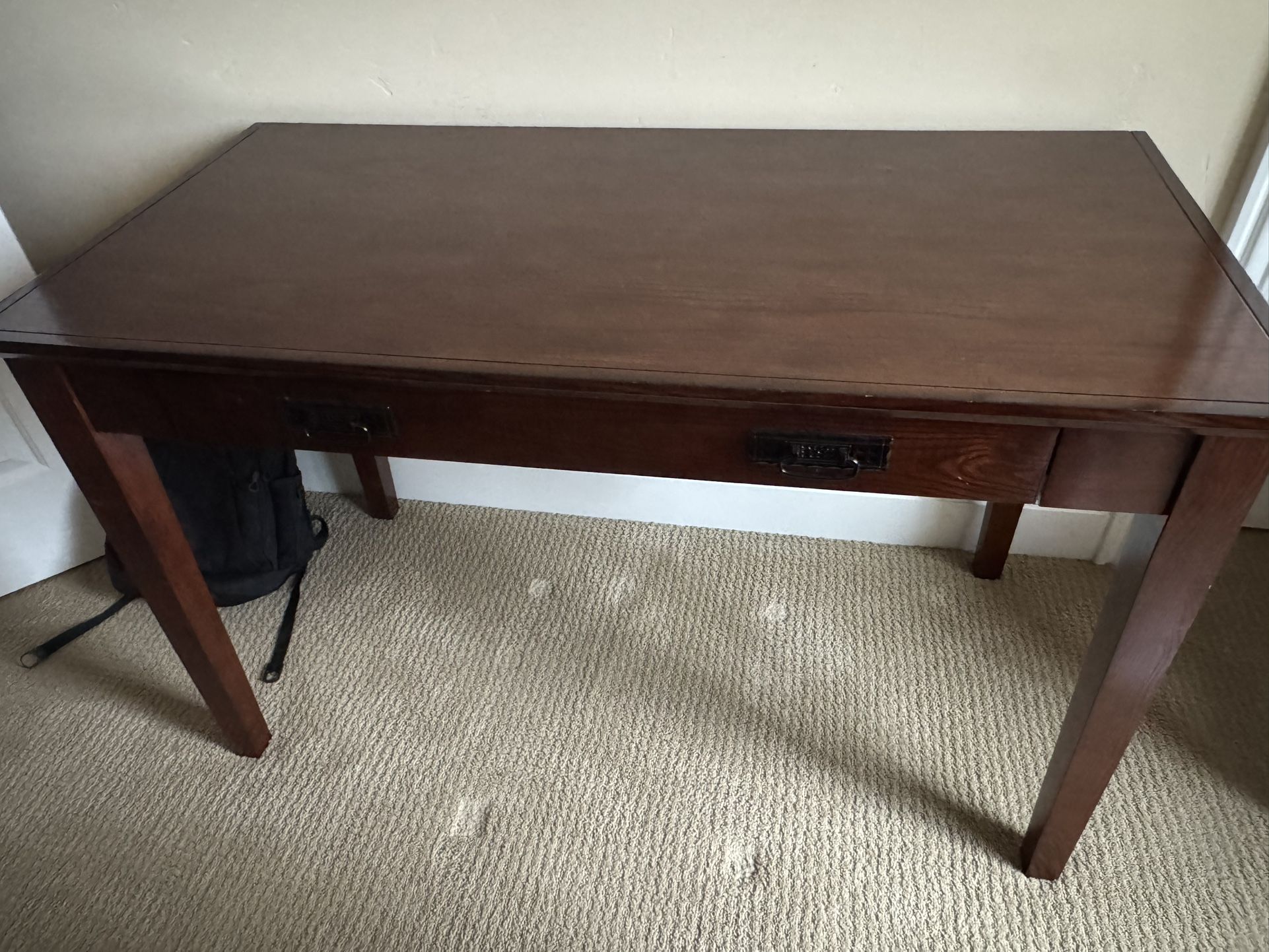 Leick Home Writing Desk 48"W with Drop Front Keyboard Drawer and Printer Stand
