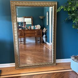 Gold Large Mirror 38 X 58 Vertical Or Horizontal 