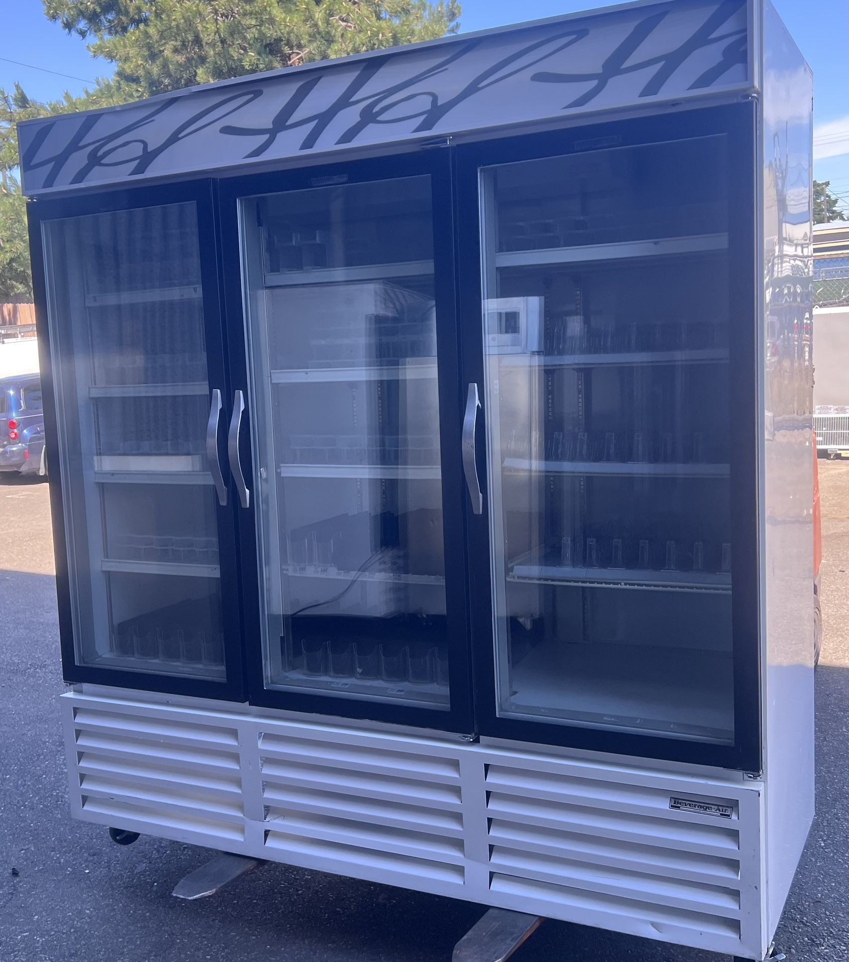 Freezer 3 Door Glass