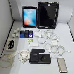 Apple Bundle With Phone, I Pods And Cords 