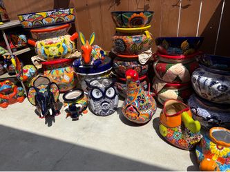 Macetas de Talavera y Decoraciónes ,diferentes diseños y diferentes $$presios .