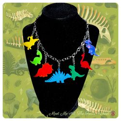 Dinosaur Necklace Rave Festival Outfit Rave Wear Lost Lands Bass Canyon Nocturnal Wonderland 