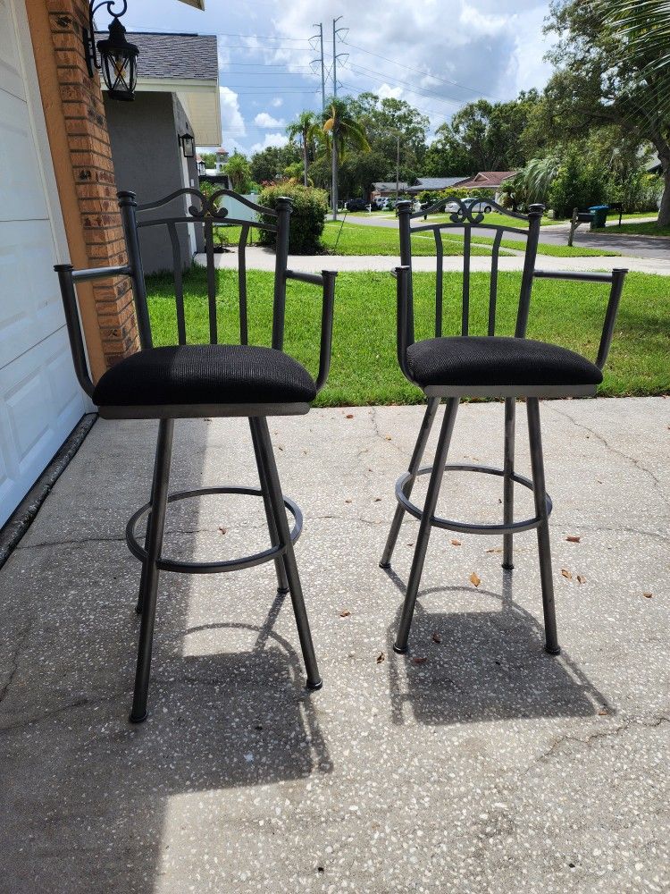 (2) Swivel Bar Chairs $40