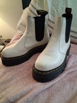 Dr. Martens White Platform Dr. Martins Boots