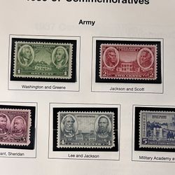 Inherited Stamp Collection With Vintage Stamps Never Hinged Ans Used As Well