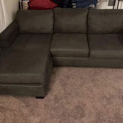 Gray Modern Reversible Sectional Sofa