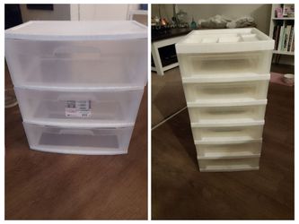 2 sterilite storage units