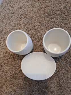 Ceramic bathrooms set white