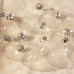 Clear Fillable Holiday/Christmas Ornaments