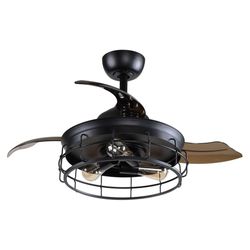 F3504Q 36" Pickett Industrial Downrod Mount Ceiling Fan with Lighting and Remote Control