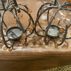Pumpkin Candle Holders