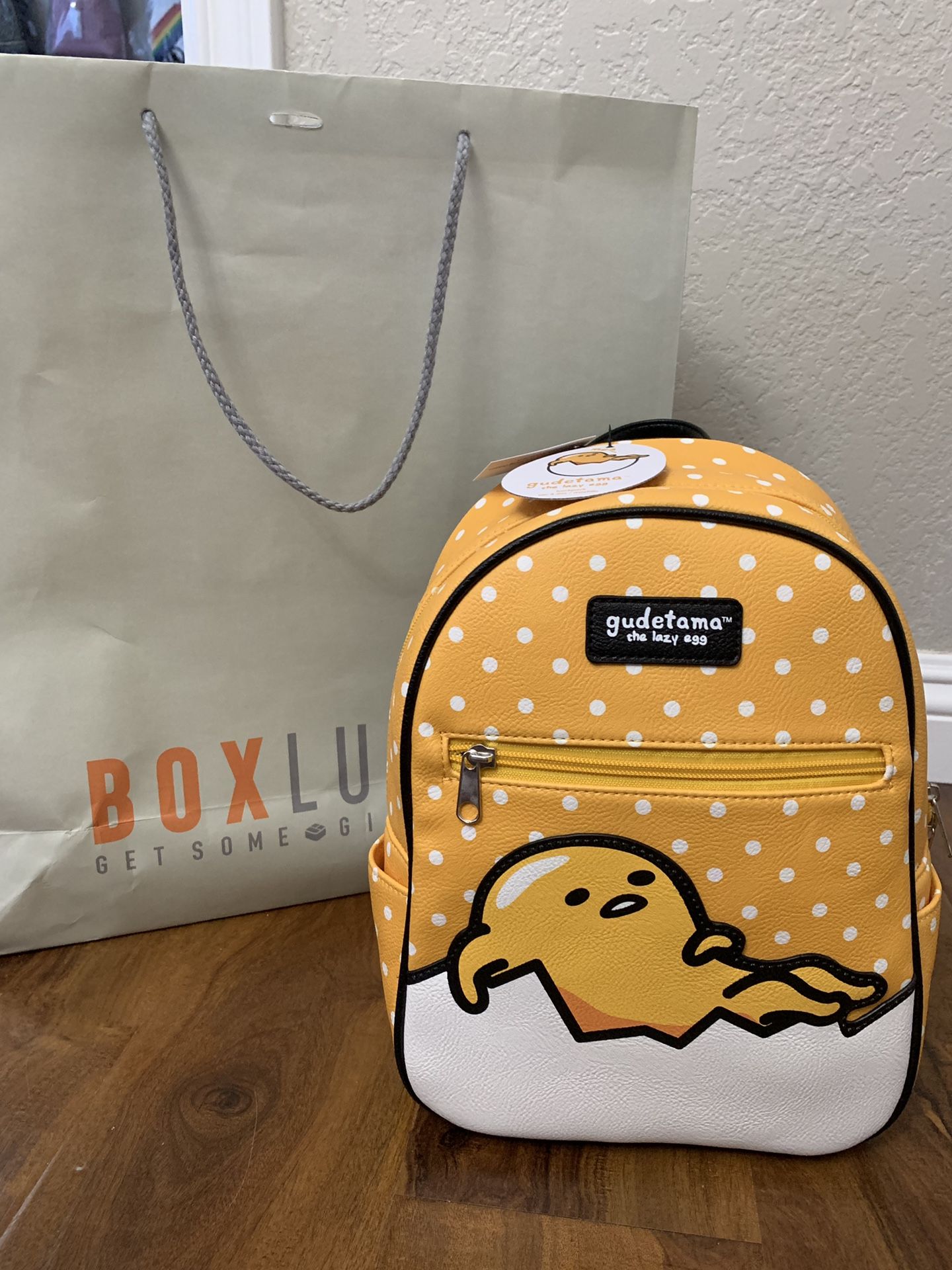 Loungefly Mini Backpack Gudetama The Lazy Egg New With Tags