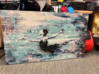 Oversized 60" x 36" Abstract Ballerina Canvas Wall Art - Danielle O'Connor Akiyama