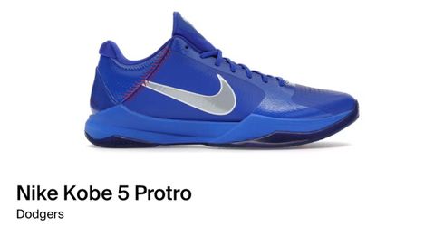 Nike Kobe 5 Protro Dodgers Sneakers Size 13