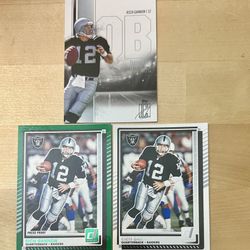 Rich Gannon Raiders 3-Card Lot – Topps Draft Picks + Donruss Base & Press Proof