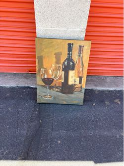 wine oil painting
