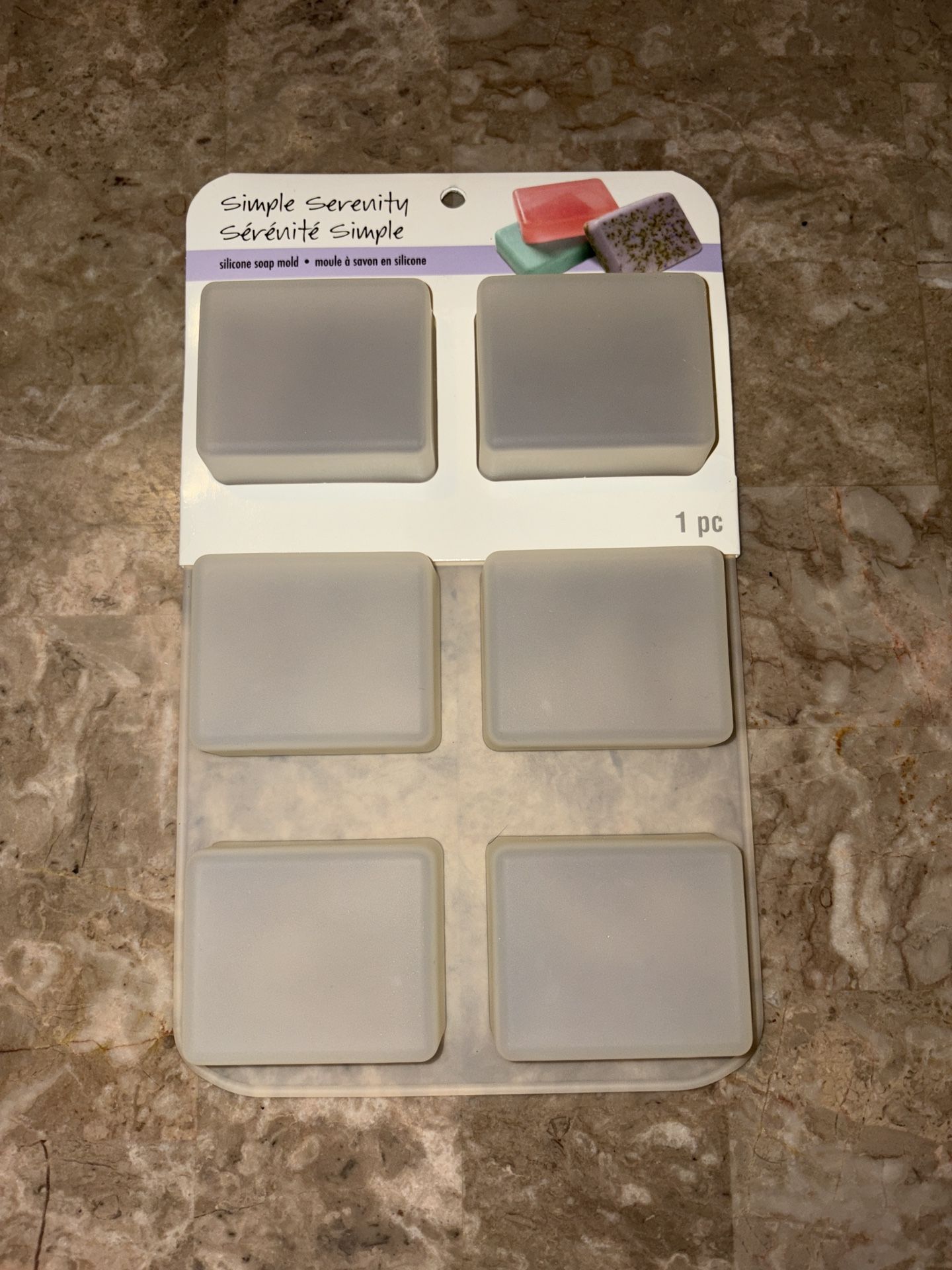 Simple Serenity Silicone Soap Mold 