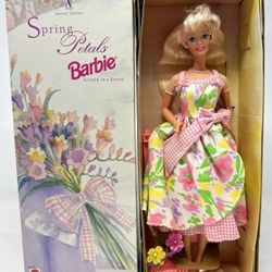 Spring Petals Barbie Doll Blonde Second in Series Avon Exclusive Special Edition