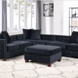 Sectional Sofa + Ottoman