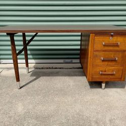 Vintage 1970's Mid Century Modern Desk - Made by Alma in NC
